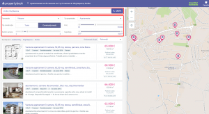 Cauta anunturi imobiliare folosind filtrele.