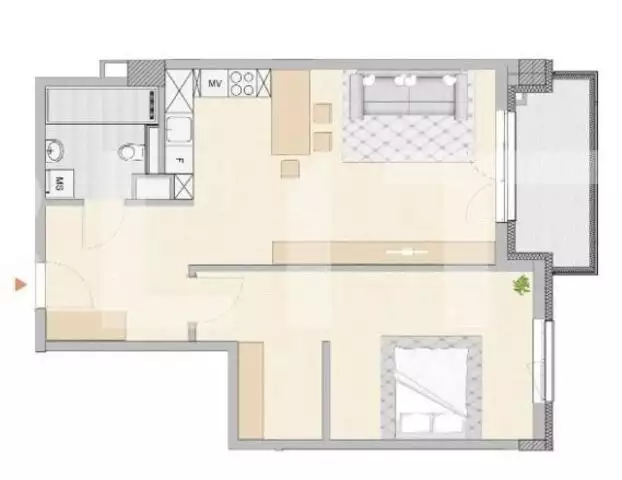 Apartament cu 2 camere in bloc NOU Finisat, 66 m2+ balcon , etaj intermediar, zona Semicentrala! 