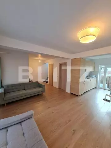 Duplex cu 5 camere, 450 mp de teren, recent finisat, mobilat si utilat, incalzire in pardoseala, strada privata, zona de case