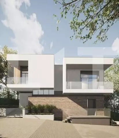 Teren cu suprafata de 863mp, cu Autorizatie de constructie duplex,situat in  Borhanci
