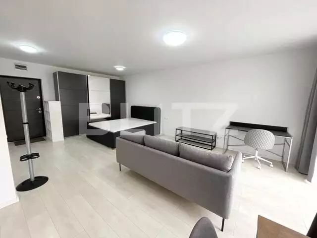 Garsoniera, 40 mp, parcare, mobilat modern, zona Buna Ziua - PropertyBook