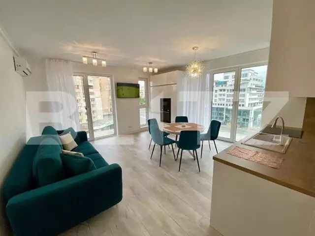 Apartament cu 3 camere, 61 mp, modern, prima inchiriere, zona Semicentrala