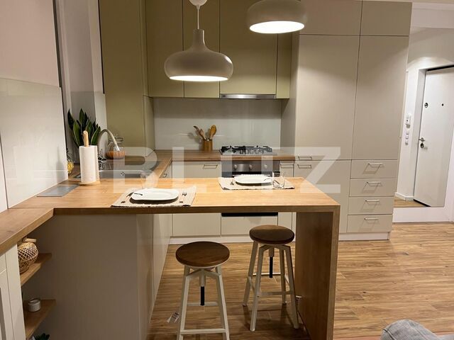 Apartament cu 2 camere, 42mp, semidecomandat, mobilat si utilat LUX, zona Gheorgheni