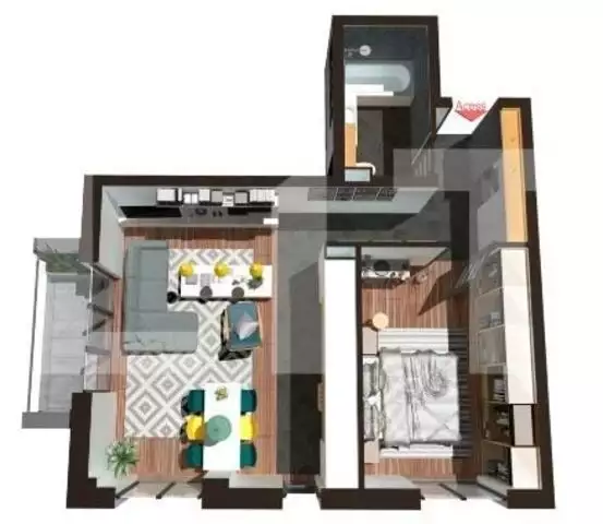 Apartament 2 camere, 55 mp, balcon, etaj intermediar, zona exclusivista Floresti