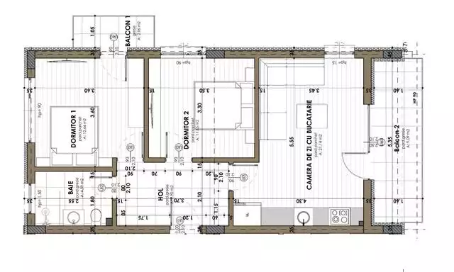 Apartament de lux la 15 minute de Cluj-Napoca! Apartamente 3 camere, 58 mp, incalzire in pardoseala!