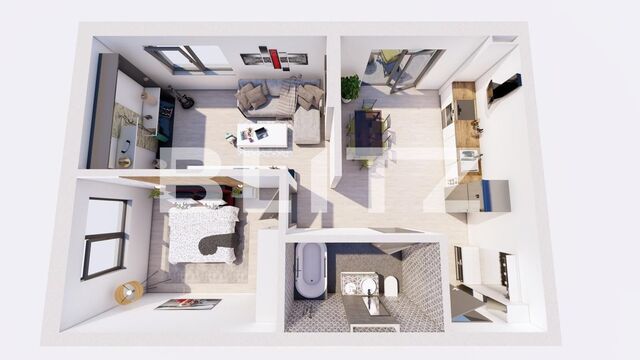 Comision 0! Apartament de 3 camere, finisat lux, in ansamblul Beta Residence