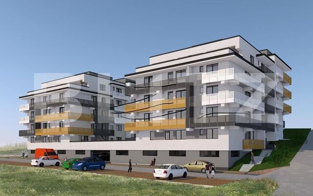 Apartament 3 camere, decomandat, terasa 36 mp, panorama, zona Petrom, Baciu