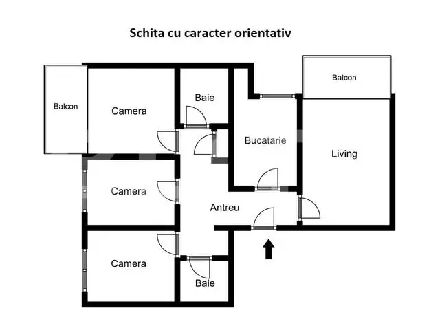 Apartament 4 camere, decomandat, etaj intermediar, la cheie, zona Marasti