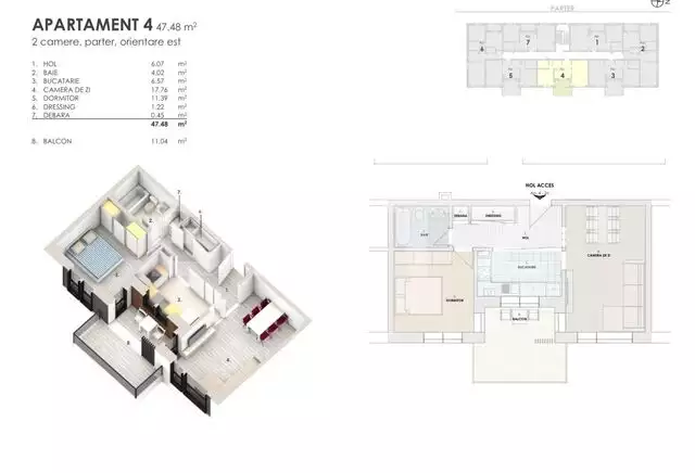 Apartament 2 camere, 47,48 mp, zona exclusivista, Somesului - PropertyBook