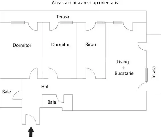 Apartament 4 camere, 81 mp, terasa, zona exclusivista Plopilor