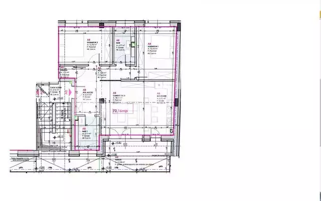 Proiect premium! Apartament de 3 camere, 72 mp, terasa, zona Marasti