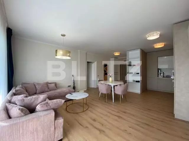 Apartament cu 2 camere , etajul 1 , 60 m2 cu terasa, Mobilat Utilat LUX - PropertyBook