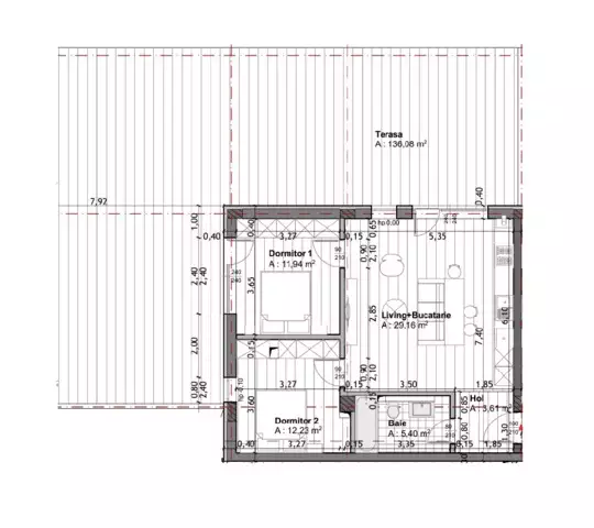 Apartament in imobil nou, 3 camere, gradina de 136 mp, zona Mega Image - Eremia Grigorescu - PropertyBook