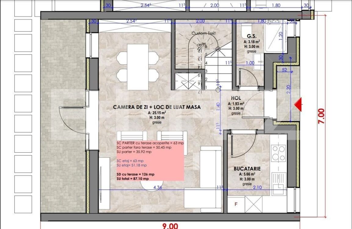 Complex exclusivist de case insiruite, 79 mp, 30 mp gradina, 35 mp terasa, zona ACQUA PARK