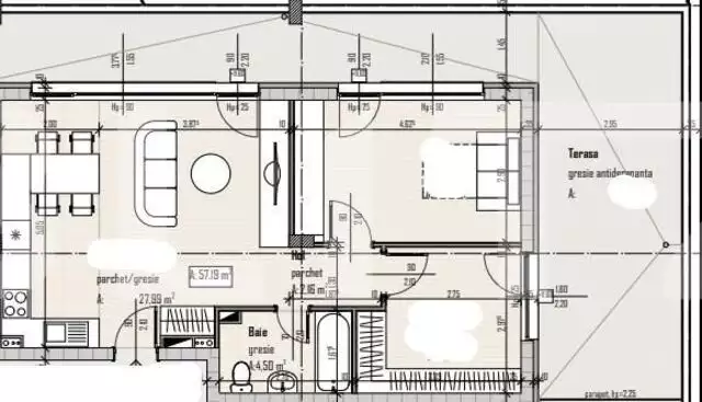 Apartament tip penthouse, 3 camere, terasa 54 mp, predare August 2022 - PropertyBook