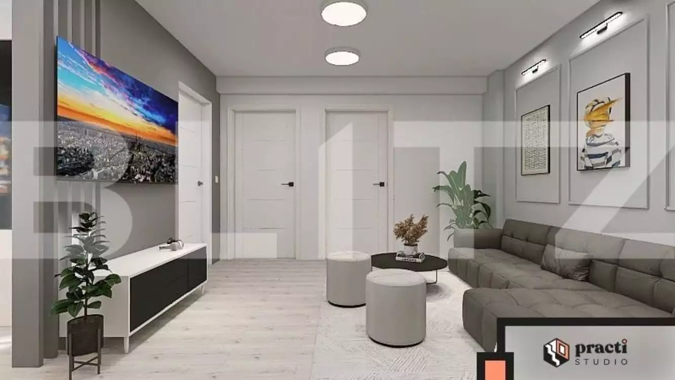 Apartament 3 camere de lux, 61 mp, 47 mp terasa,  parcare, zona Vivo - PropertyBook