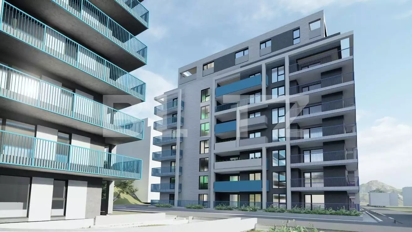 Apartament decomandat cu CF de 60 m2 cu terasa, bucatarie separata, cu priveliste , langa Vivo !
