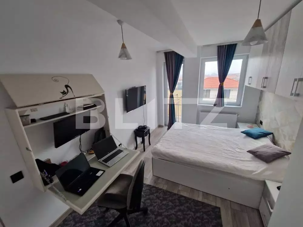 Aprtament mobilat si utilat, 2 camere, etaj intermediar, parcare in zona Terra