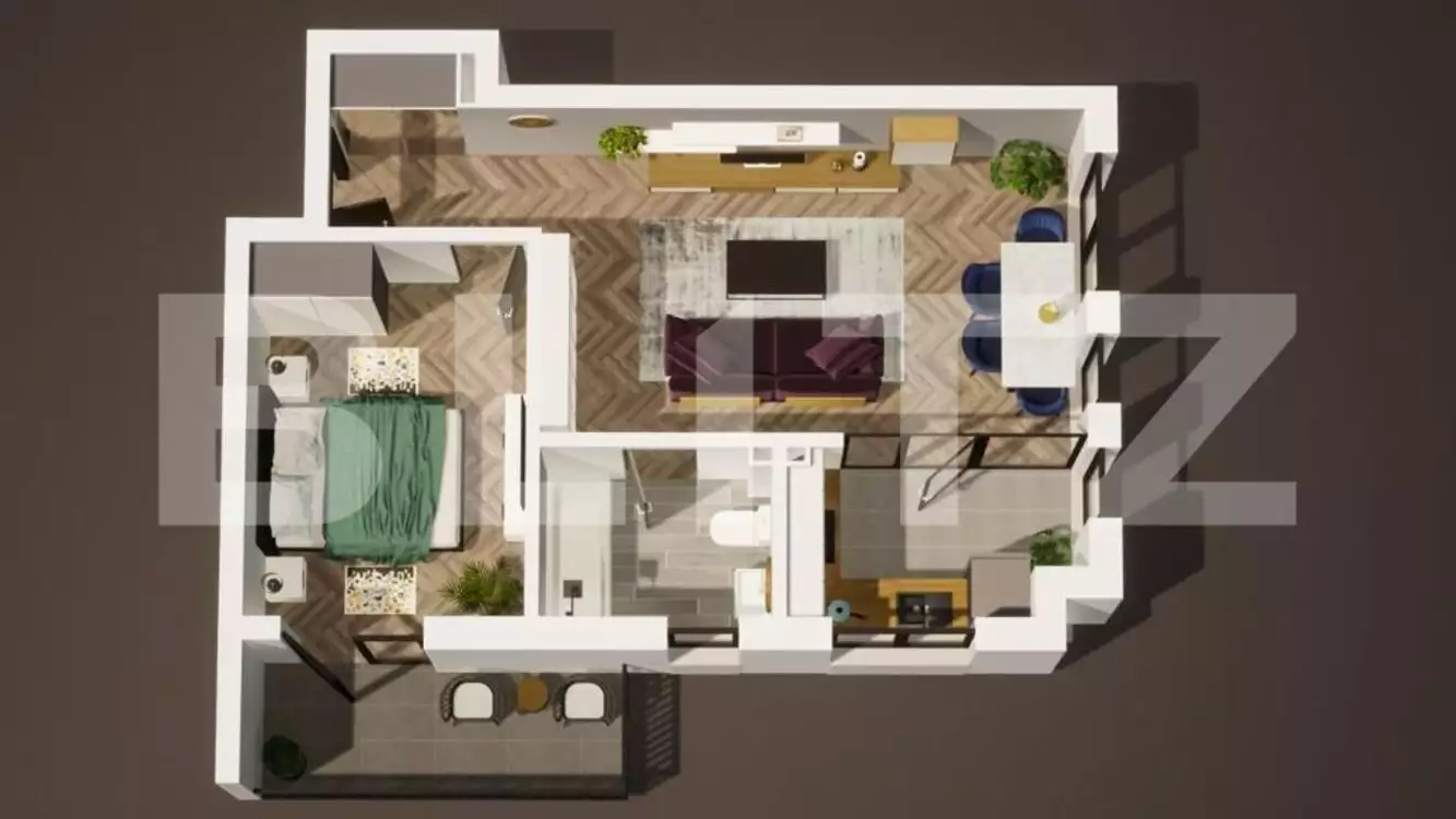 Apartament cu 2 camere, etaj intermediar, zona Abatorului !  - PropertyBook