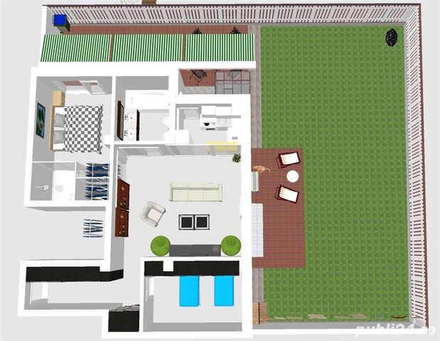 3 camere 2 bai gradina, terasa si 1 garaj cu CF in cartierul Buna Ziua - PropertyBook