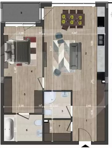 Apartament 2 camere, imobil nou, zona Calea Turzii - PropertyBook
