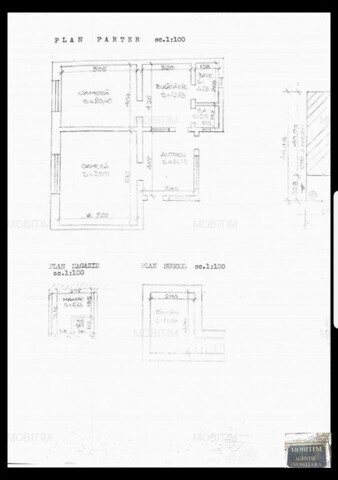 MOBITIM  vinde Casa 2 camere,teren 340mp, Zona Paris - Cluj-Napoca