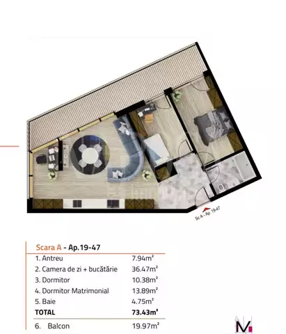 Vanzare apartament, 3 camere in Sopor