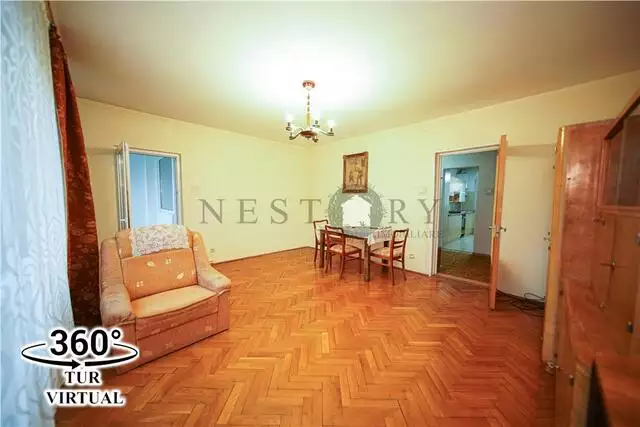 Apartament 3 camere decomandate, bl.M, 97mp, 2 bai, coloane, Grigorescu