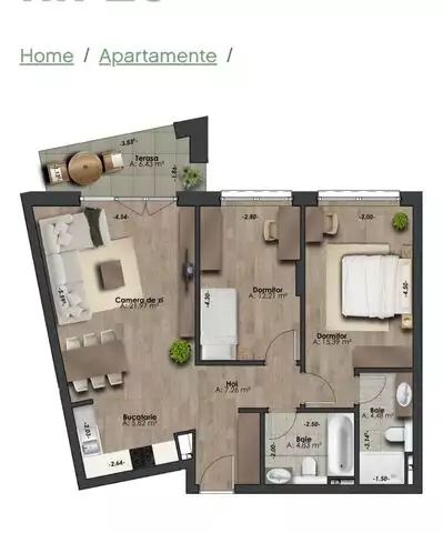 De vanzare apartament, 3 camere, in Cluj-Napoca, zona Semicentral