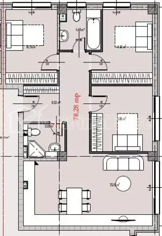 Se vinde apartament, 4 camere in Baciu